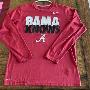 “Bama knows” Nike long sleeve